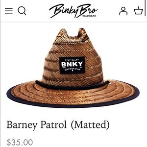 Barney Patrol Matted Sun Hat 🔆🔆